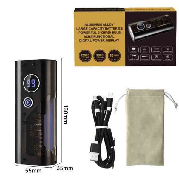 Ліхтар YEMAO YM-B20 Powerbank 12000Mah