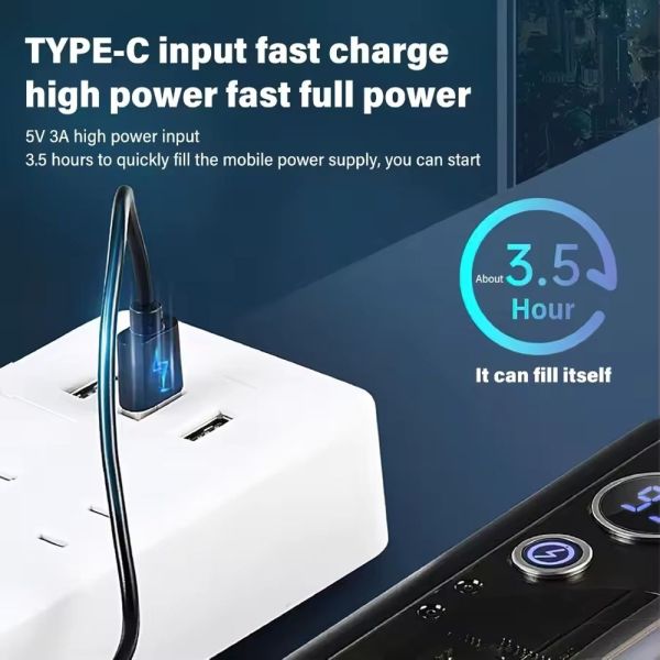 Ліхтар YEMAO YM-B20 Powerbank 12000Mah