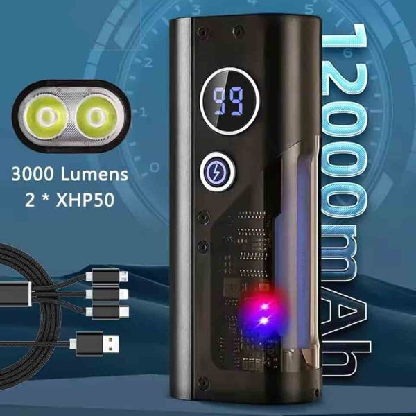 Ліхтар YEMAO YM-B20 Powerbank 12000Mah