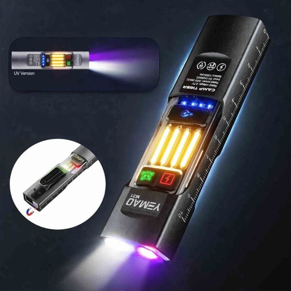Ліхтар YEMAO YM-M31-UV — EDC ліхтар з UV світлом