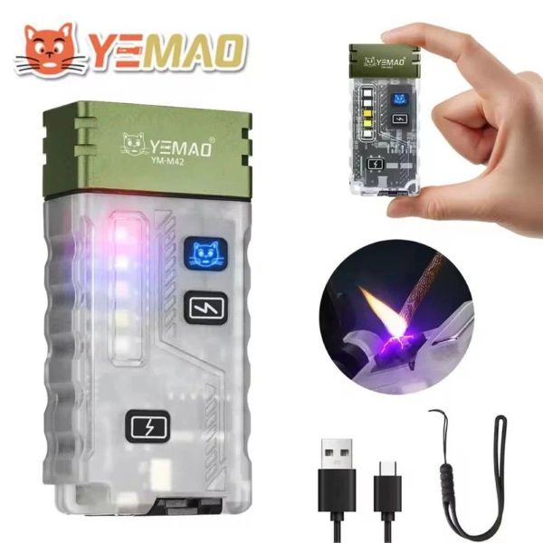 Ліхтар YEMAO YM-M42 800LM — RGB, запальничка, акумулятор