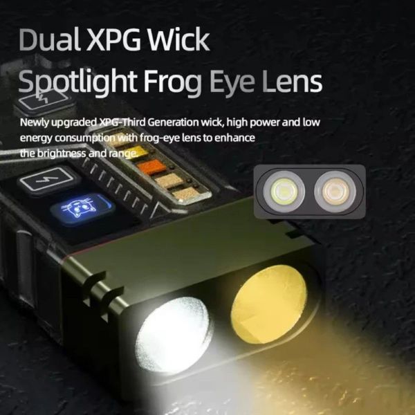 Ліхтар YEMAO YM-M42 800LM — RGB, запальничка, акумулятор