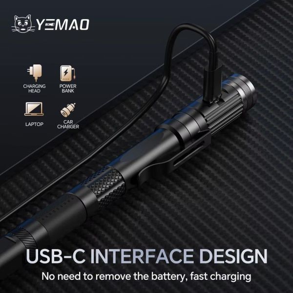 Ліхтар YEMAO YM-M91 мультитул 6-в-1 — Type-C